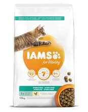 Kuivtoit kassipoegadele Iams For Vitality Sterilized kanaga, 10 kg