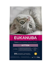Kuivtoit kassipoegadele Eukanuba Cat Kitten All Breeds Healthy Start kanaliha ja maksaga, 10 kg