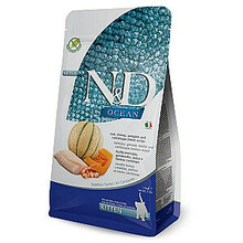 Kuivtoit kassipoegadele Farmina N&D Ocean Cat Cod, Shrimp, Pumpkin and Cantaloupe Melon Kitten, 1.5 kg