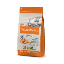 Kuivtoit steriliseeritud kassidele Nature's Variety Selected Sterilized lõhega, 1,25 kg