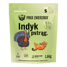 Kuivtoit kassipoegadele Paka Zwierzaka, kalkuni ja forelliga, 1.6 kg