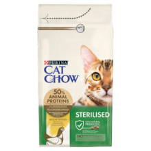 Kuivtoit steriliseeritud kassidele Purina Cat Chow kanaga, 1,5 kg