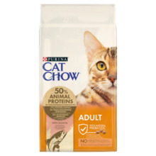 Purina Cat Chow Adult lõhe ja tuunikalaga, 15 kg