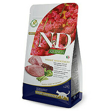 Kuivtoit kassidele Farmina N&D Quinoa Weight Management Lamb & Broccoli, 5 kg