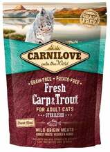 Kuivtoit kassidele Carnilove Fresh Carp & Trout steriliseeritud täiskasvanud kassidele, 2 kg