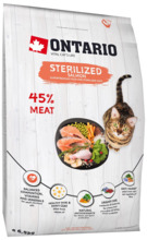 Kuivtoit steriliseeritud kassidele Ontario Sterilised Salmon, 6,5 kg