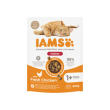Kuivtoit kassidele IAMS Indoor, kanaga, 800 g