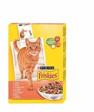 Kuivtoit kassidele Friskies kanaga ja köögiviljadega, 1 kg