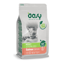 Kuivtoit steriliseeritud kassidele Oasy Adult Cat Sterilized Salmon lõhega, 7.5 kg