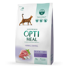 Kuivtoit kassidele Optimeal Hairball Control pardiga, 4 kg