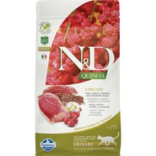 Kuivtoit kassipoegadele Farmina N&D Quinoa Urinary Duck, 1.5 kg