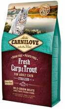 Kuivtoit kassidele Carnilove Fresh Carp & Trout steriliseeritud kassidele, 6 kg