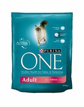 Kuivtoit kassidele Purina One Adult lõhe ja riisiga, 800 g