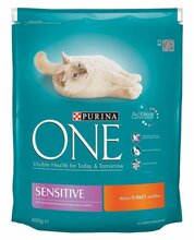 Kuivtoit kassidele Purina One Sensitive kalkuniga, 800 g