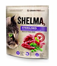 Kuivtoit kassidele SHELMA Sterilised veiselihaga, 750 g