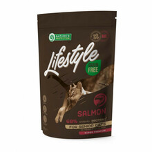 Kuivtoit eakatele kassidele Nature's Protection Lifestyle teraviljavaba lõhega, 400 g