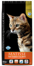 Kuivtoit täiskasvanud kassidele Farmina Matisse Cat Dry Neutered Salmon, 10 kg