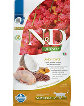Kuivtoit kassipoegadele Farmina N&D Quinoa Cat Skin & Coat Quail, 1,5 kg