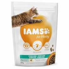 Kuivtoit steriliseeritud kassipoegadele Iams for Vitality kanaga, 0.8 kg