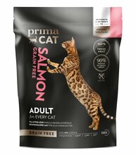 Kuivtoit täiskasvanud kassidele Primacat Grain Free, lõhega, 400 g