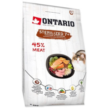 Kuivtoit kassidele Ontario Cat Sterilised 7+, 2 kg