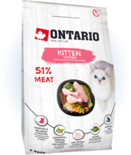 Kuivtoit kassipoegadele Ontario Kitten, kanaga, 0.4 kg