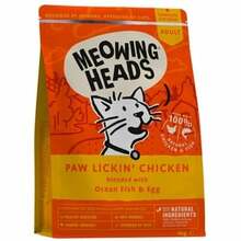 Kuivtoit kassidele Meowing Heads Paw Lickin Chicken, 4 kg