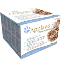 Konservide komplekt kassidele Applaws Fish, 12x70g