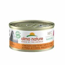 Märgtoit kassidele Almo Nature HFC tuunikala ja kanaga, 70 g