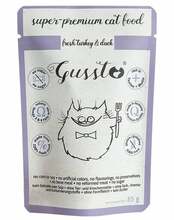 Märgtoit kassipoegadele GUSSTO Cat Fresh Turkey & Duck, 85 g