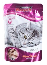 Märgtoit kassidele Super Benek vasikalihaga, 100 g