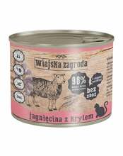 Konserv kassidele Wiejska Zagroda täiskasvanud kassidele, lambaliha ja krilliga, 200 g