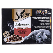 Märgtoit kassidele Sheba Selection in Sauce Juicy Flavours, 12x85g