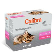 Märgtoit kassipoegadele Calibra Premium Kitten Multipack, 12 x 100 g