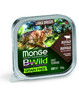Märgtoit kassipoegadele Monge BWild Large Breed pühvliliha ja köögiviljadega, 100 g