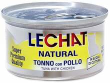 Kassikonserv LeChat Natural tuunikala ja kanaga, 80 g