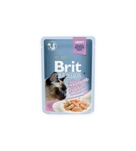 Konserv kassidele Brit Premium Delicate Salmon for Sterilized in Gravy, 85 g
