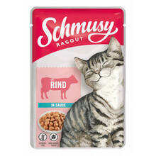 Konserv kassidele Schmusy Ragout veiselihaga kastmes, 100 g