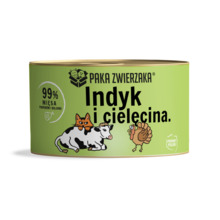 Märgtoit kassidele Paka Zwierzaka kalkuni- ja vasikalihaga, 200g