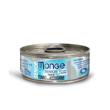 Konserv vanematele kassidele Monge Jelly Senior tuunikala ja anšoovistega, 80 g