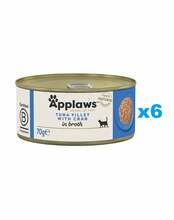 Märgtoit kassidele Applaws tuunikala ja krabiga, 6 x 70 g