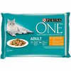 Märgtoit kassidele One Adult kanaliha, spargel, oad kastmes, 4 x 85 g