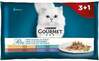 Märgtoit kassidele Gourmet Perle kalkuni-, tuuni-, pardi- ja lambalihaga, 4x85 g