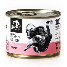 Märgtoit kassidele 3Coty Turkey täiskasvanud, 180 g