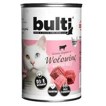 Märgtoit kassidele BULT Turtingas veiselihaga, 400 g
