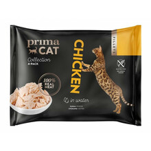 Märgtoit kassipoegadele PrimaCat kanaga, 4x50 g