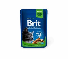 Konserv kassidele Brit Premium Chicken Slices Sterilised kanaga, 100 g