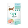 Märgtoit kassidele Optimeal forelliga, 85 g