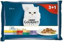 Märgtoit kassipoegadele Purina Gourmet Perle Duo, 4 x 85 g