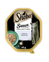Märgtoit kassidele Sheba Sauce Collection vasikalihaga, 22 x 85 g